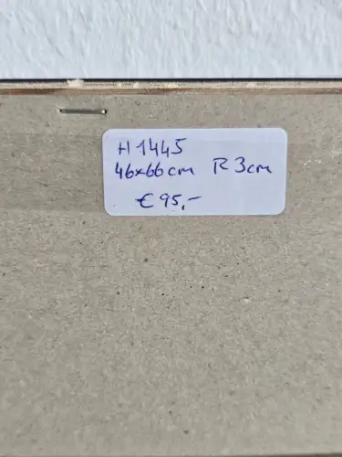 H1445-Aquarell-Bild-Gemälde-hinter Glas-Stillleben-gerahmt