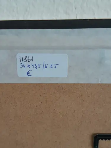 H861-Aquarell-Landschaftsbild-Gemälde-Bild-signiert-gerahmt-datiert-Passepartout
