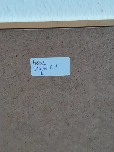 H862-Aquarell-Landschaftsbild-Gemälde-Bild-signiert-gerahmt-hinter Glas