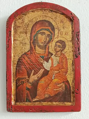 H178-Ikone-Heiligenbild-Ikone auf Holz-Bild-Gemälde