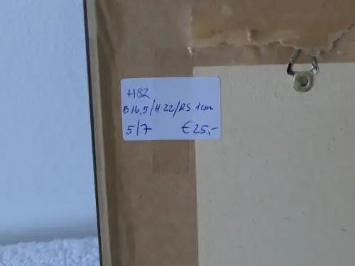 H82-Bild-Gemälde-Farbradierung-Stadtbild-Wien-signiert-gerahmt-hinter Glas