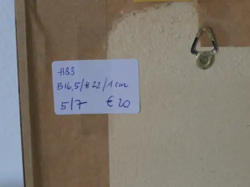 H83-Bild-Gemälde-original Radierung-Klingentor-Rothenburg-gerahmt-signiert
