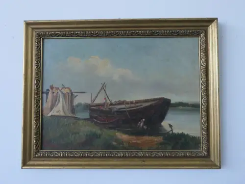 H89-Ölbild-Ölgemälde-Öl auf Holz-Landschaftsbild-signiert-gerahmt-Bild