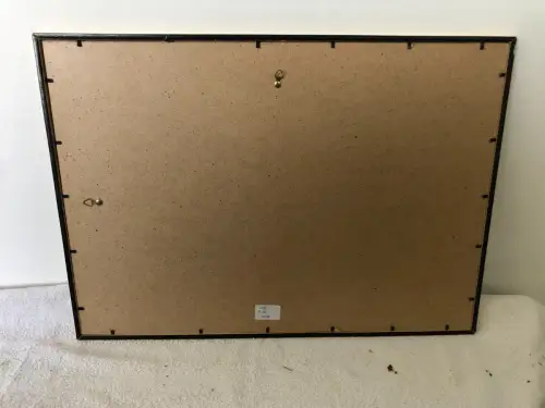 H38-Aquarell-Gemälde-Bild-abstraktes Motiv-hinter Glas-gerahmt-signiert