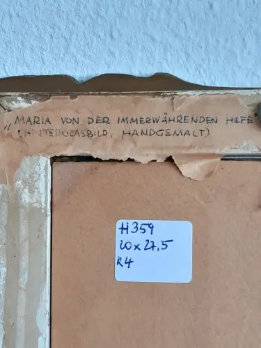 H359-Heiligenbild-Hinterglasbild-signiert-gerahmt-datiert
