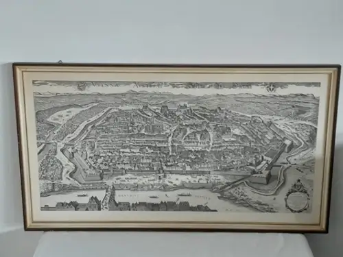 H781-Bild-Stadtbild-Wien-Gemälde-gerahmt