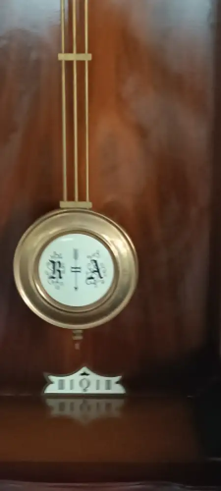 H61074-Historismusuhr-Wanduhr-Pendeluhr-altdeutsche Wanduhr-Uhr-Historismus 3