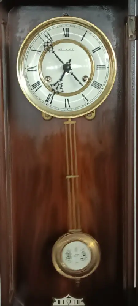 H61074-Historismusuhr-Wanduhr-Pendeluhr-altdeutsche Wanduhr-Uhr-Historismus 4