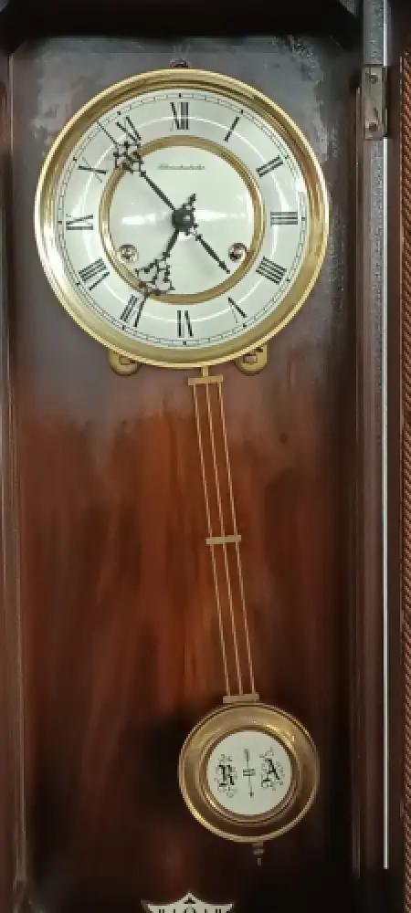 H61074-Historismusuhr-Wanduhr-Pendeluhr-altdeutsche Wanduhr-Uhr-Historismus 5