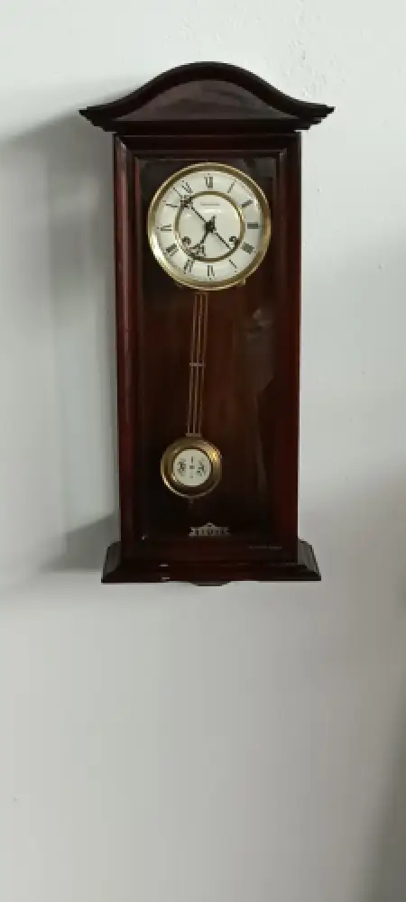 H61074-Historismusuhr-Wanduhr-Pendeluhr-altdeutsche Wanduhr-Uhr-Historismus 6