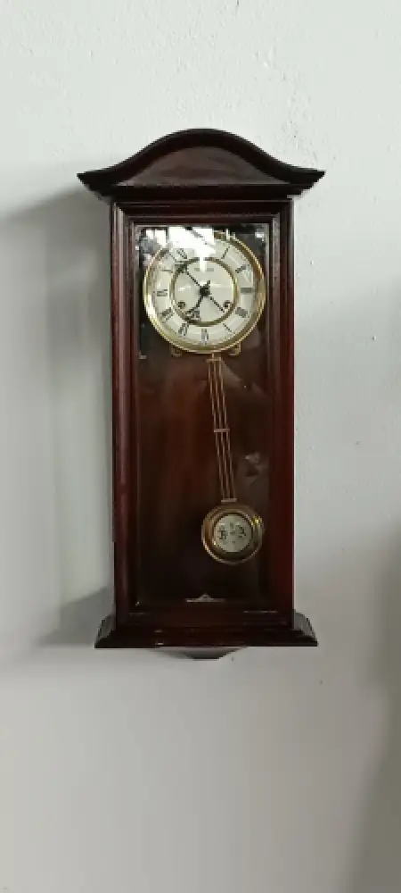 H61074-Historismusuhr-Wanduhr-Pendeluhr-altdeutsche Wanduhr-Uhr-Historismus 7