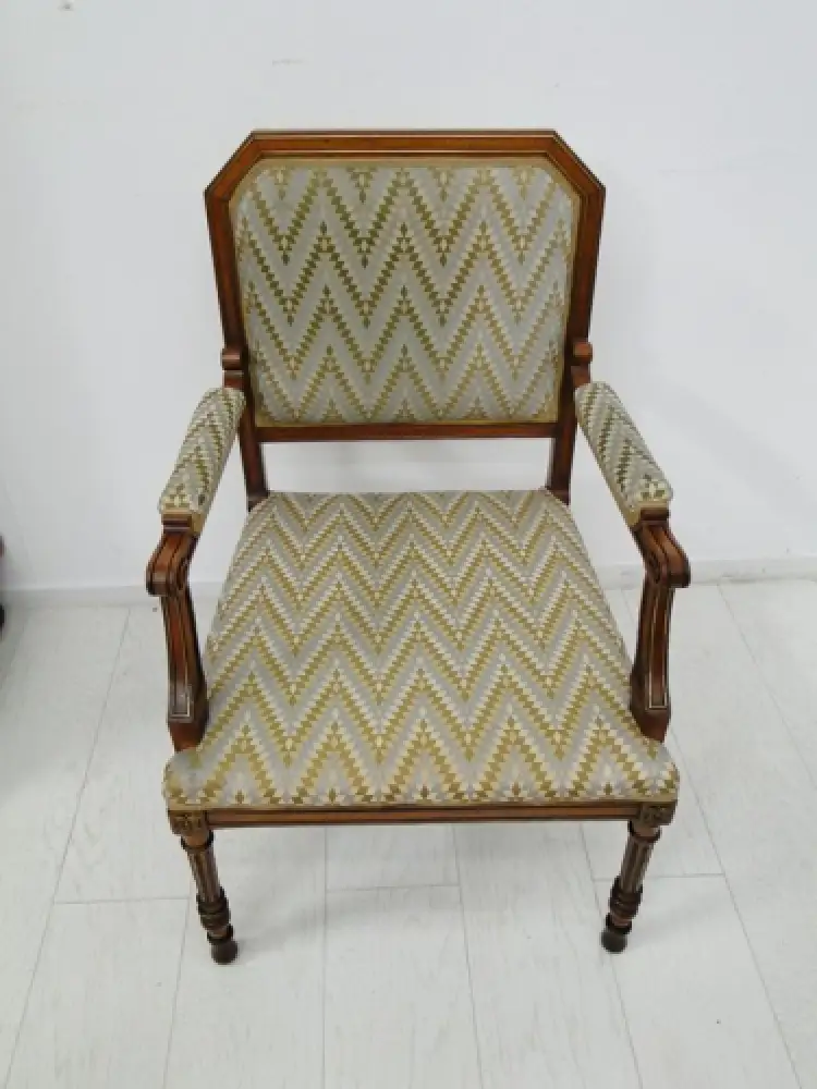 5584-Biedermeiersessel-Imperialstil-Armlehnenstuhl-Fauteuil-Imperialstilstuhl-Se 0