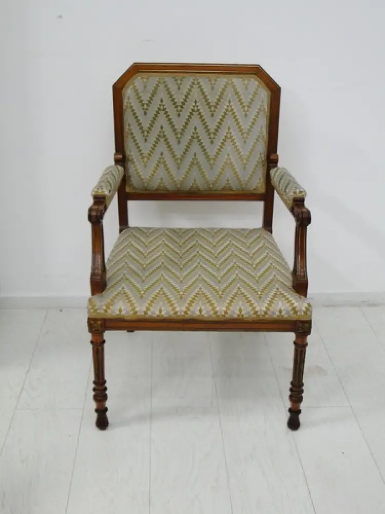 5584-Biedermeiersessel-Imperialstil-Armlehnenstuhl-Fauteuil-Imperialstilstuhl-Se 1