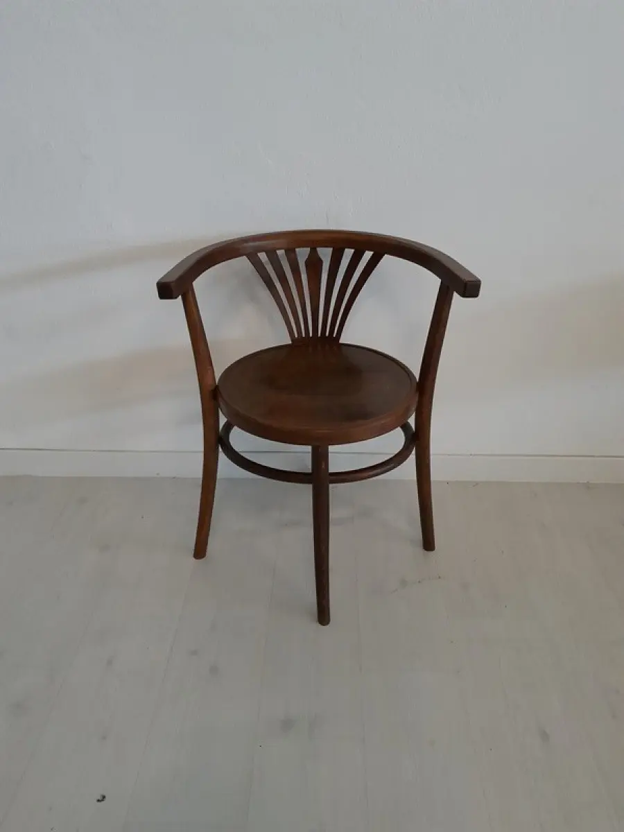 H61483-Bugholzsessel-Jugendstil-Stuhl-Fischel-Sessel-Sitzmöbel-Bugholz 1