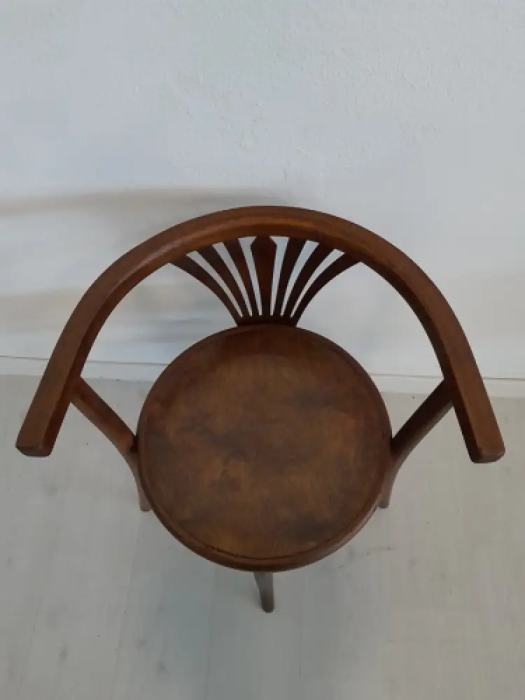 H61483-Bugholzsessel-Jugendstil-Stuhl-Fischel-Sessel-Sitzmöbel-Bugholz 4