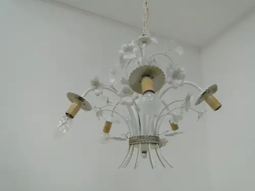 5050D-Metallluster-Luster-Leuchte-Deckenleuchte-Metalllüster-weißes Metall