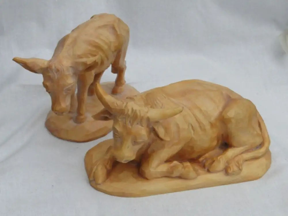 3457-Krippenfiguren-Holzkiste-8 Holzfiguren-Krippe-Truhe-Holzfiguren-Box 5