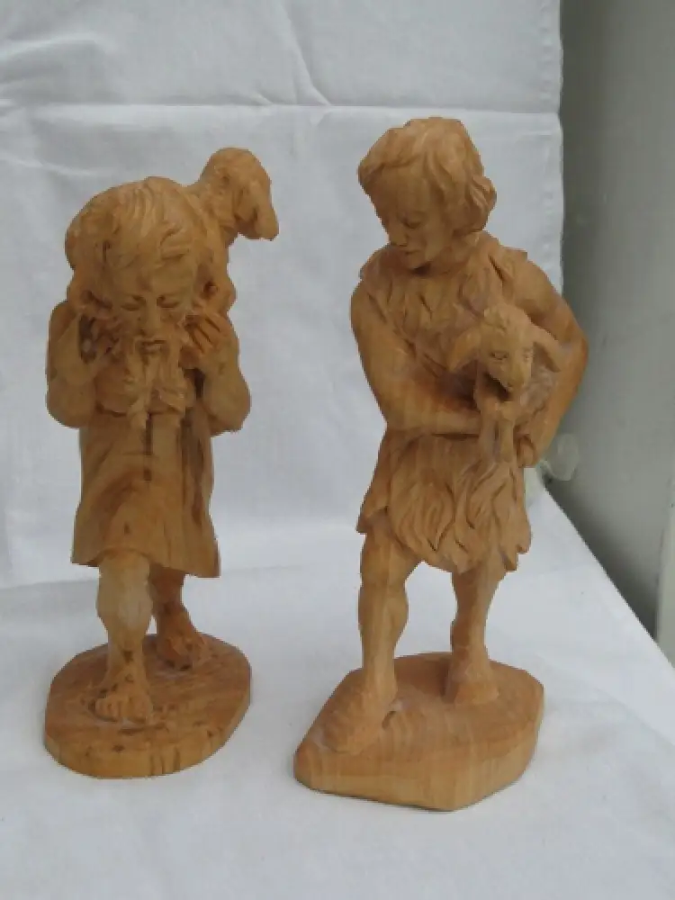 3457-Krippenfiguren-Holzkiste-8 Holzfiguren-Krippe-Truhe-Holzfiguren-Box 6