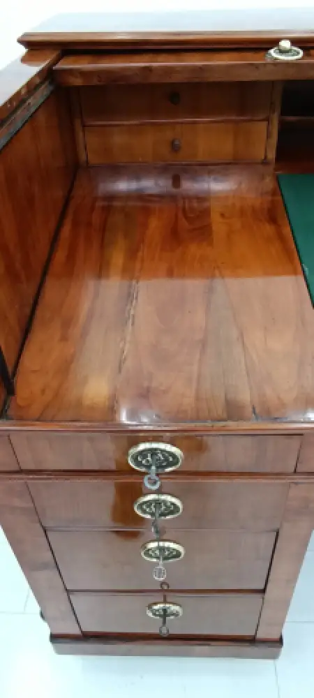 7304-Biedermeierschreibtisch-Rollladenschreibtisch-sehr großer Schreibtisch-Bied 9