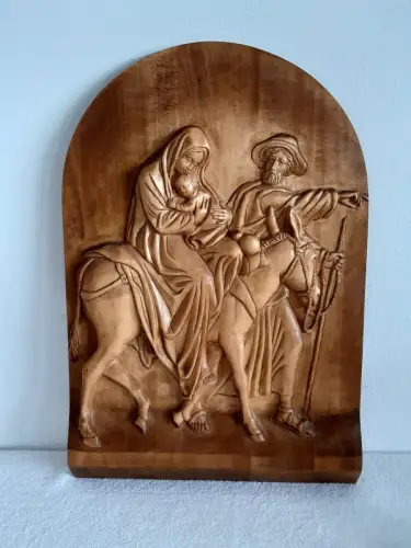 H1543-Holzrelief-Szenenbild-"Flucht nach Ägypten"-Bild