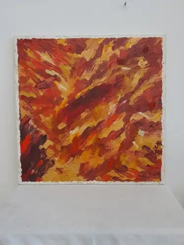 H1537-Abstraktes Bild-auf Leinen-Gemälde-Mischtechnik