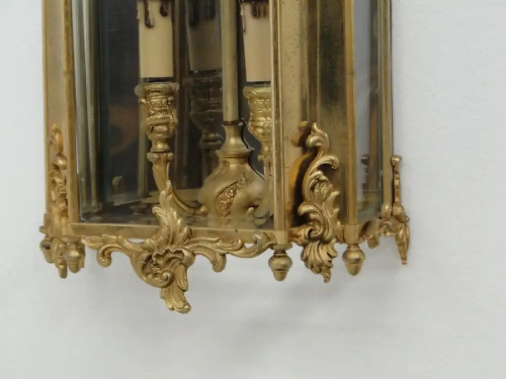 2094D-Wandlampe-Aplike-Laterne-Wandleuchte-2flammig-Leuchte-Lampe- 1