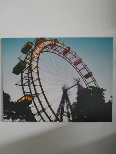 H1565-Druck-auf Leinen-Riesenrad-Wien-Bild-Gemälde