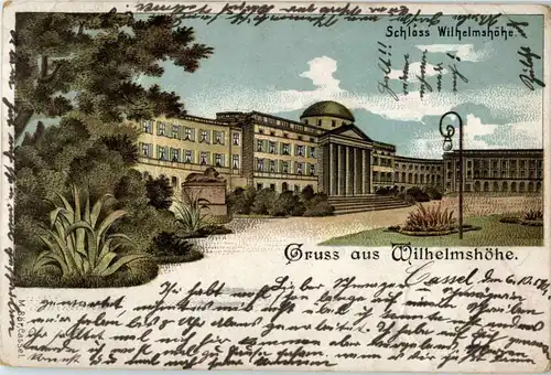 Gruss aus Wilhelmshöhe - Kassel - Litho -37004