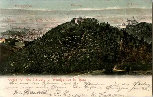 Gruss von der Harburg bei Wernigerode im Harz -37978