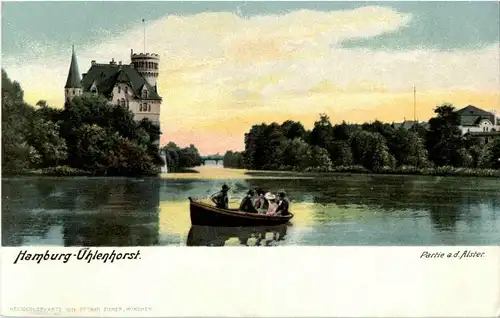 Hamburg Uhlenhorst - Partie an der Alster -38014