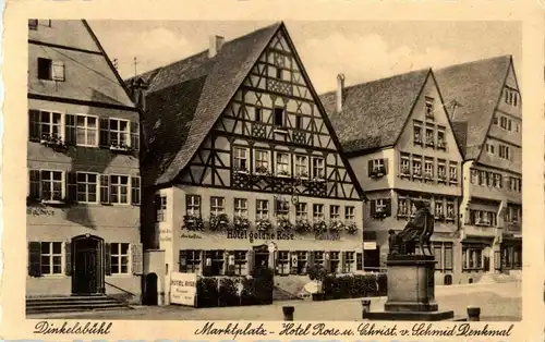 Dinkelsbühl - Marktplatz - Hotel Rose -37046