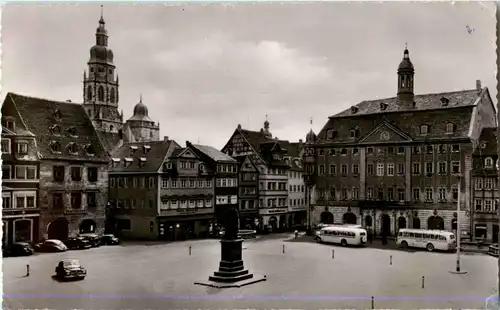 Coburg - Rathaus und alte Apotheke -38434