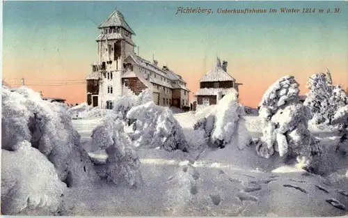 Fichtelberg - Unterkunftshaus im Winter -37252