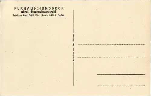 Kurhaus Hundseck - Bühl in Baden -37066