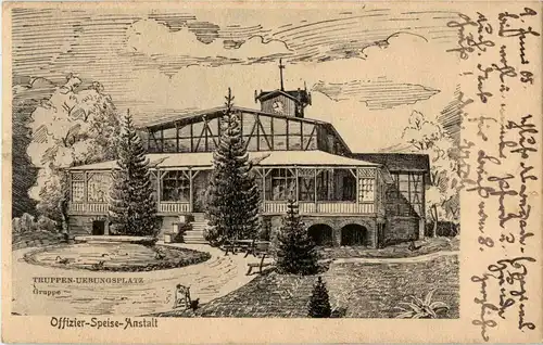 Truppen-Übungsplatz Gruppe - Grupa - Offizier-Speise Anstalt -37348