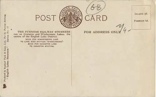 Windermere - SY Cagnet off Lake side -38794