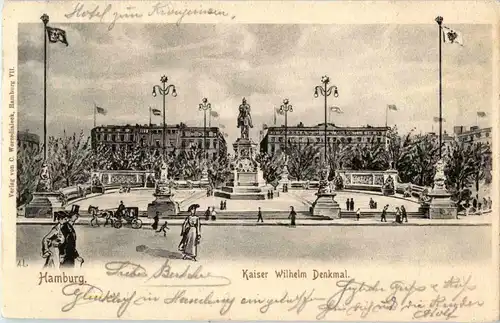 Hamburg - Kaiser Wilhelm Denkmal -37792