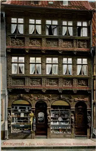 Wernigerode - Altes holzgeschnitztes Haus -37834