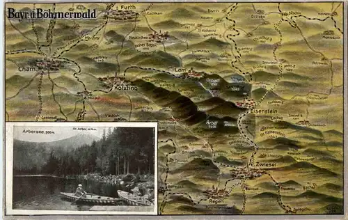 Cham - Kötzing - Eisenstein - Arbersee - Panorama -37858