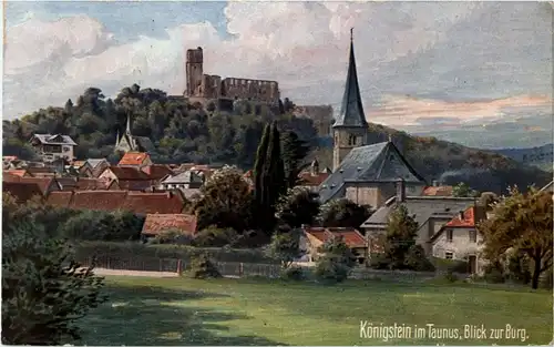 Königstein im Taunus - Blick zur Burg -37237