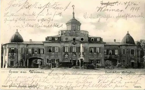 Gruss aus Weimar - Lustschloss Belvedere -38176