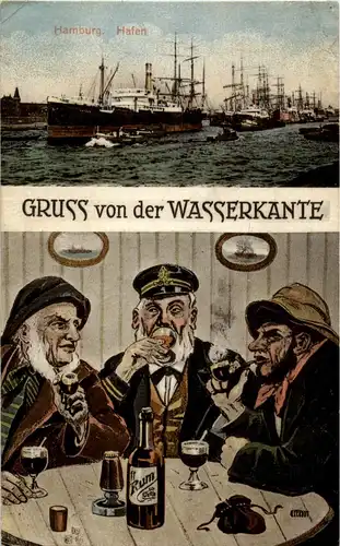 Gruss von der Wasserkante - Hamburg - Rum -38300