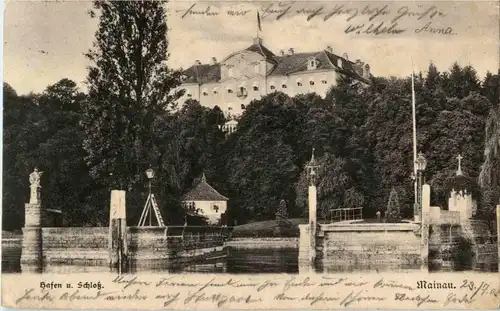 Mainau - Hafen und Schloss -37806