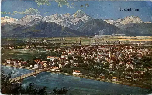 Rosenheim - Künstlerkarte -37768