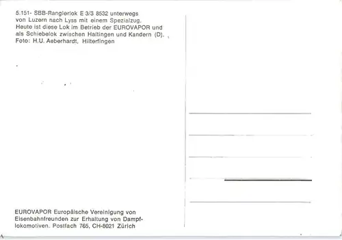 SBB Rangierlok E3/3 8532 unterwegs von Luzern nach Lyss -38634