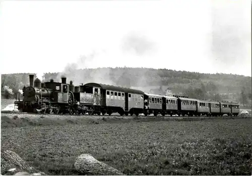 Lok E 3/3 zwischen Haltingen und Kandern oberhalb Wollbach 1973 -38660