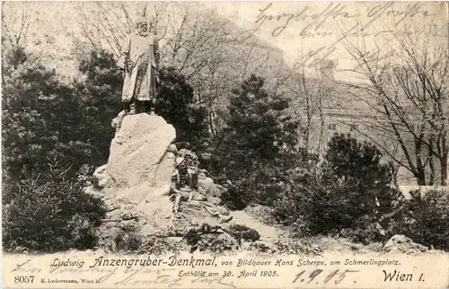 Wien - Ludwig Anzengruber Denkmal -38972