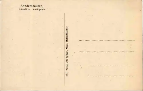 Sondershausen - Schloss mit Marktplatz -39308