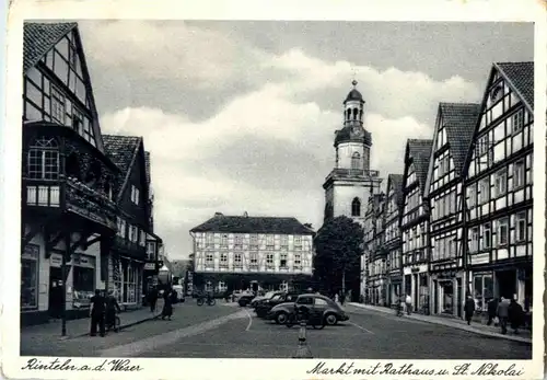 Rinteln - Markt mit Rathaus -38572