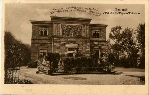 Bayreuth - Wahnfried Wagner Wohnhaus -38150